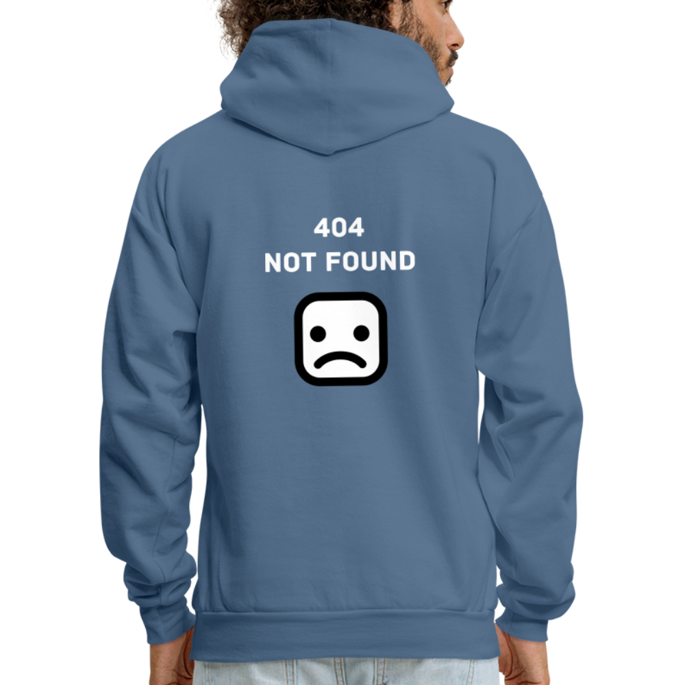 404 Not Found Hoodie - denim blue