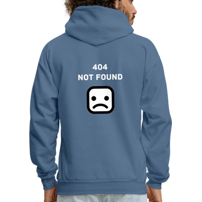 404 Not Found Hoodie - denim blue