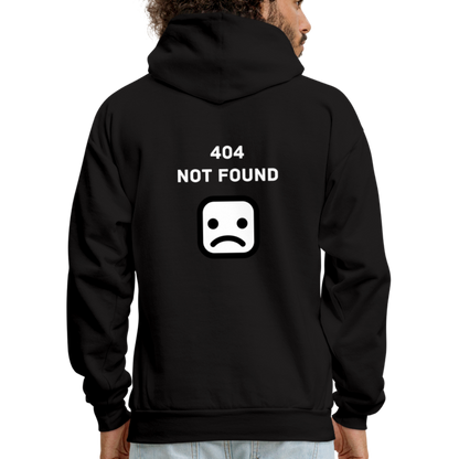 404 Not Found Black Hoodie - black