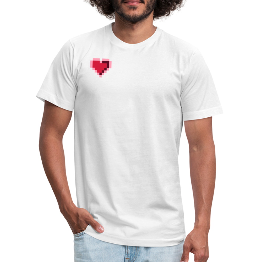 The Pixel Heart T-Shirt - white