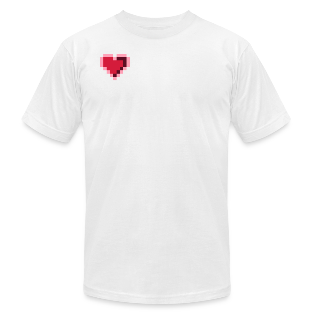 The Pixel Heart T-Shirt - white