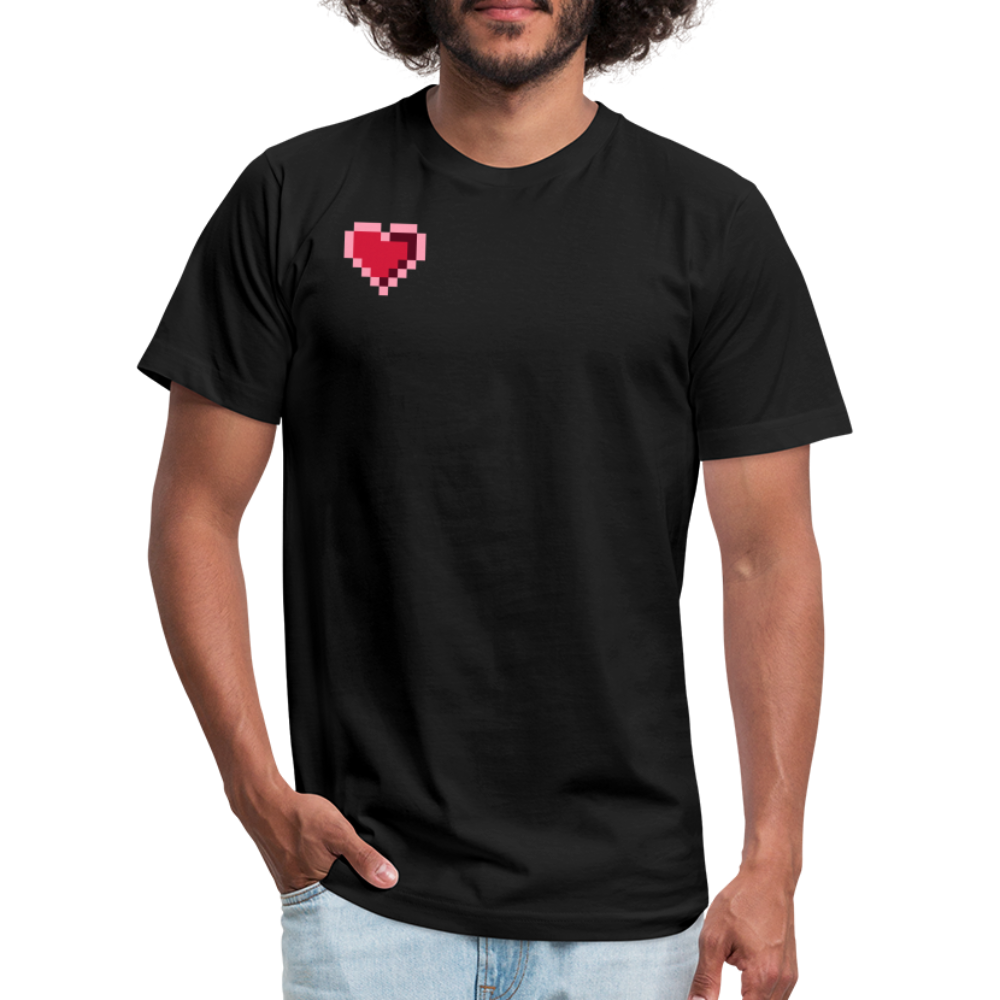 The Pixel Heart T-Shirt - black