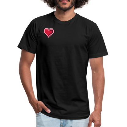 The Pixel Heart T-Shirt - black