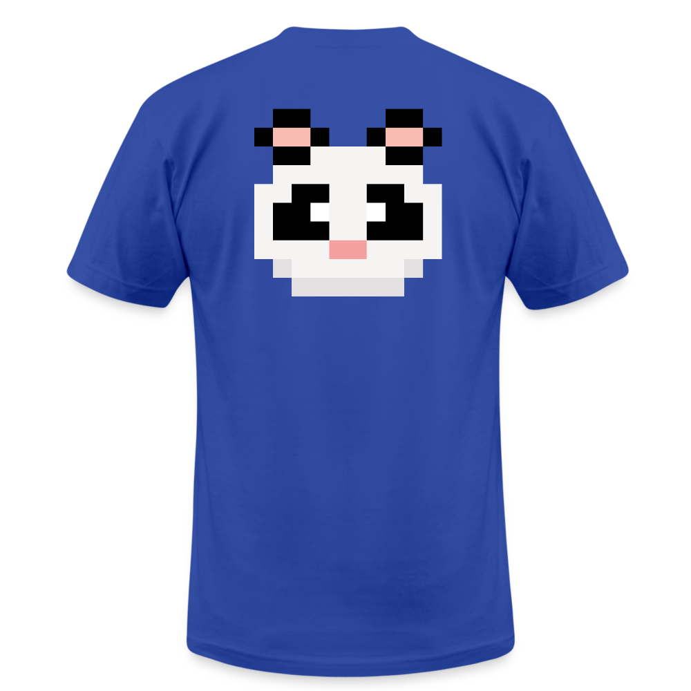 Pixel Panda T-Shirt - royal blue