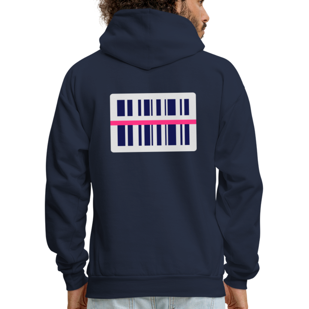 Barcode Hoodie - navy