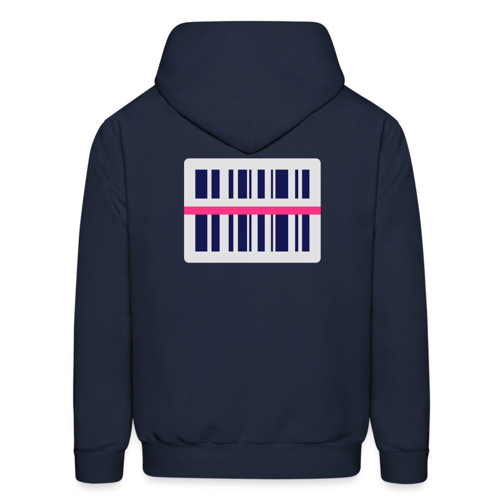 Barcode Hoodie - navy