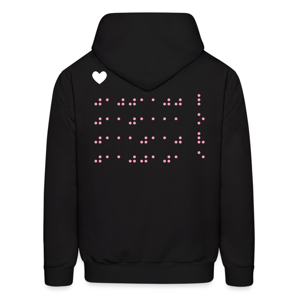 Love In Binary Hoodie - black