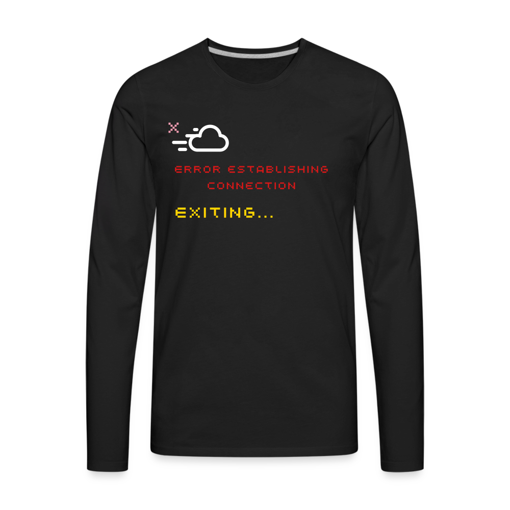 Connection Error - Men's Long Sleeve T-Shirt - black