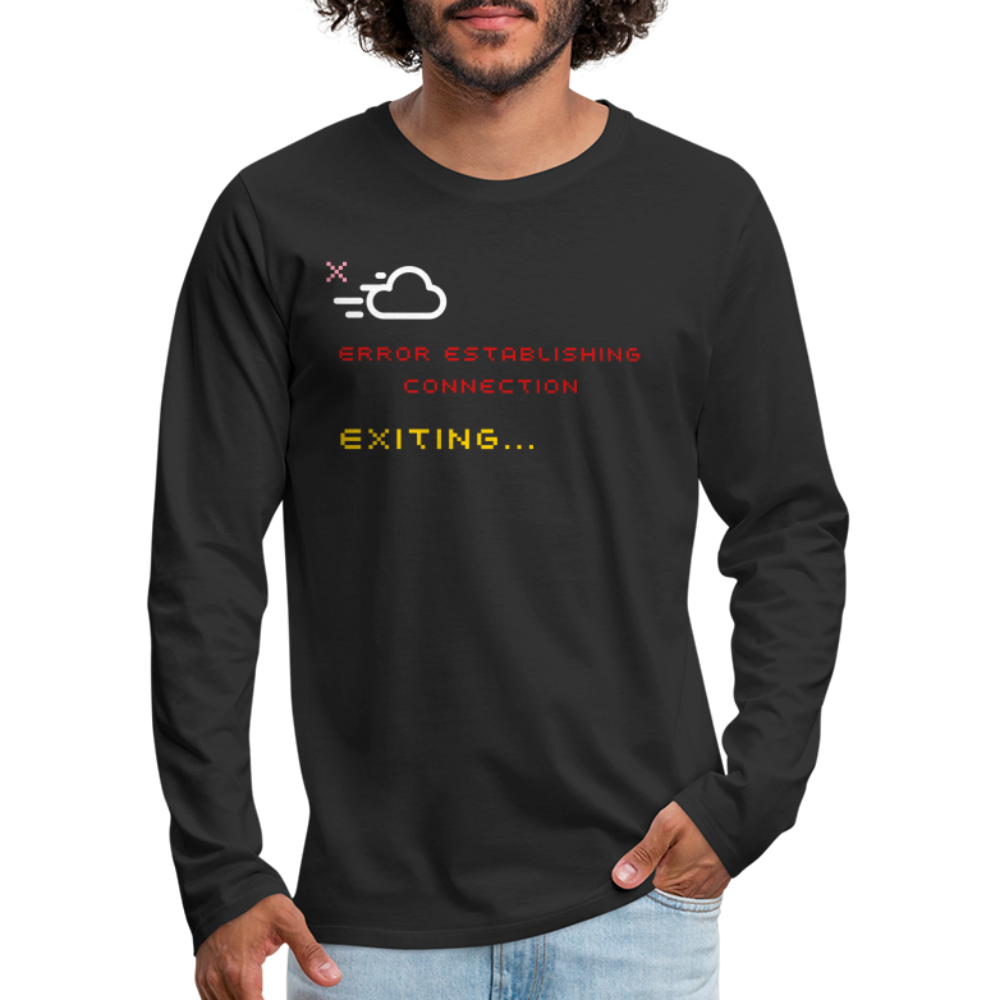 Connection Error - Men's Long Sleeve T-Shirt - black