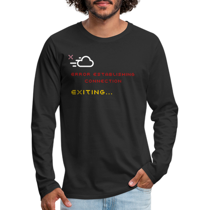 Connection Error - Men's Long Sleeve T-Shirt - black