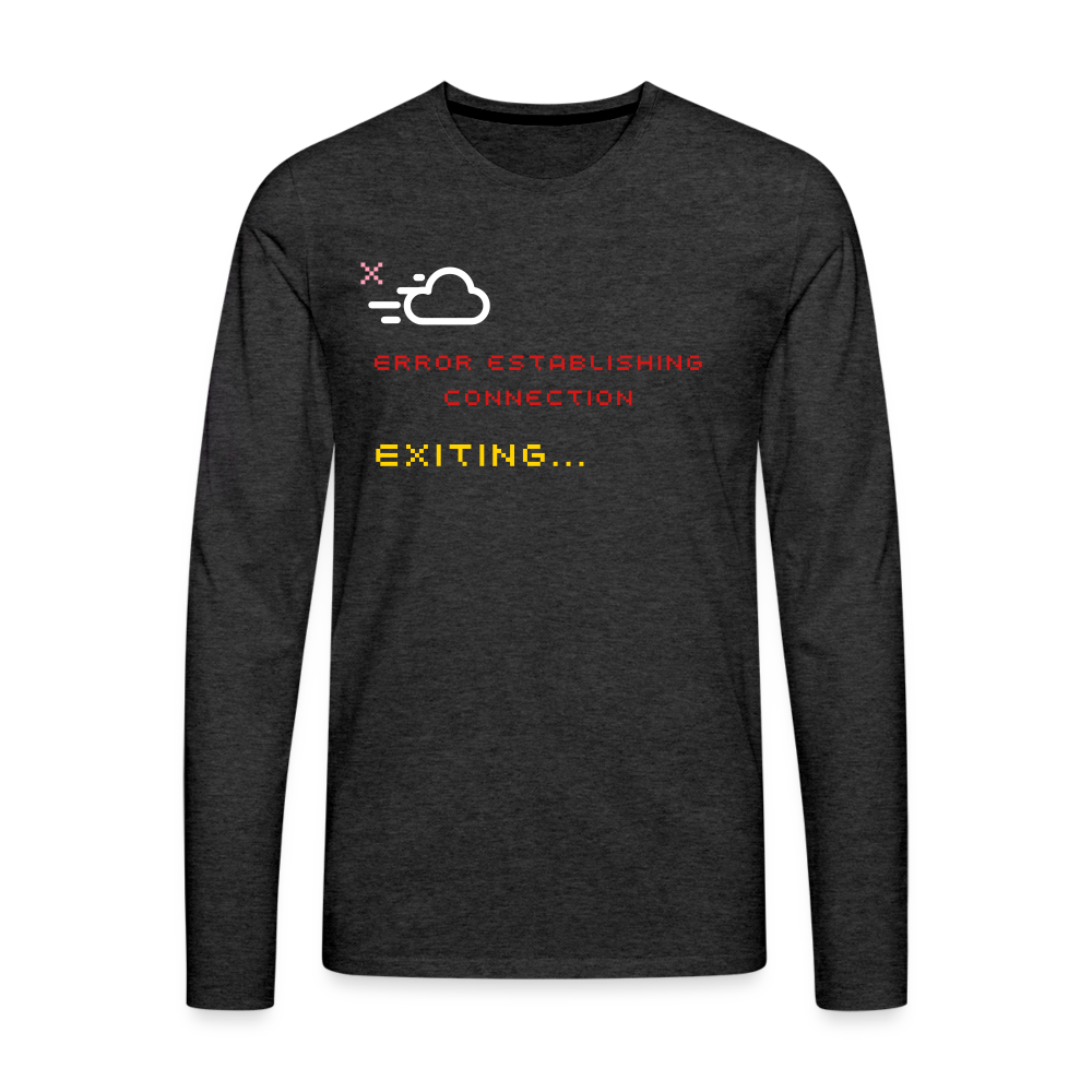 Connection Error - Men's Long Sleeve T-Shirt - charcoal grey