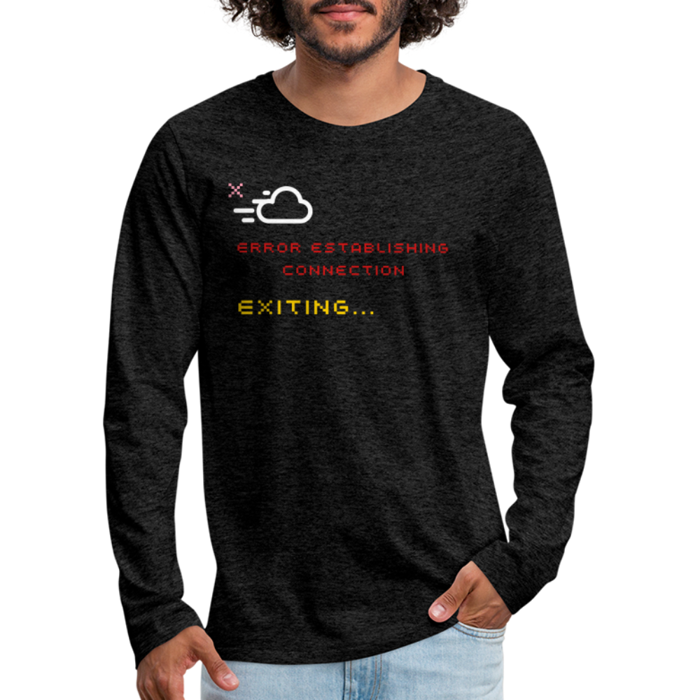 Connection Error - Men's Long Sleeve T-Shirt - charcoal grey