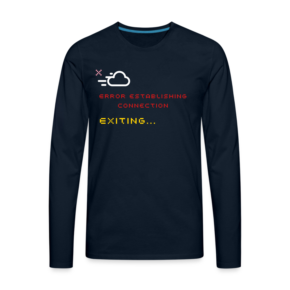 Connection Error - Men's Long Sleeve T-Shirt - deep navy