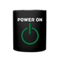 Power On Mug - black